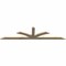 Ekena Millwork Richland Rough Sawn Timber Gable Bracket, Douglas Fir, 96"W x 24"H x 2"D x 4"F, 6/12 Pitch GBW096X24X0204RIC00RDF - alternate 4